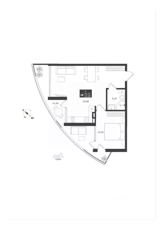 2-к кв. Крым, Алушта муниципальный округ, с. Виноградное ул. Сусловой, ... - Фото 0