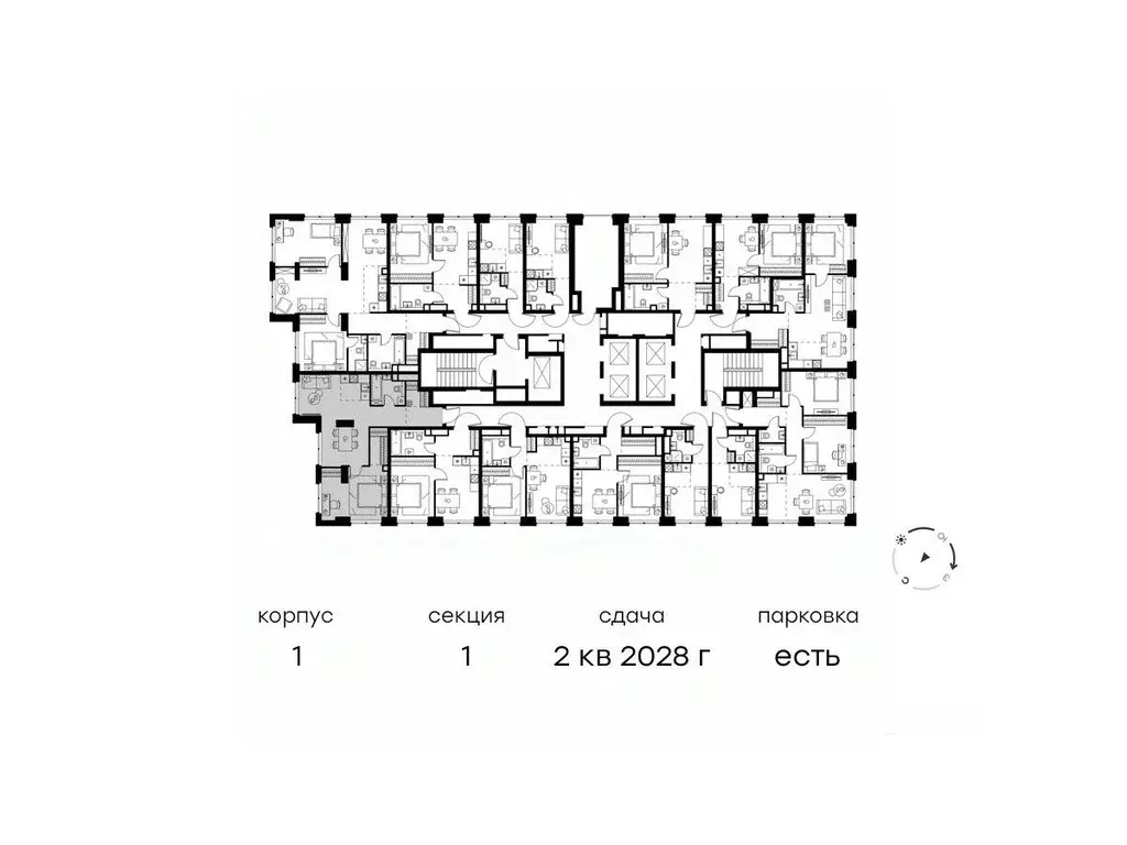 2-к кв. Москва Левел Звенигородская жилой комплекс (57.2 м) - Фото 1