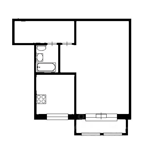 1-к кв. Башкортостан, Уфа Интернациональная ул., 103 (33.0 м) - Фото 2