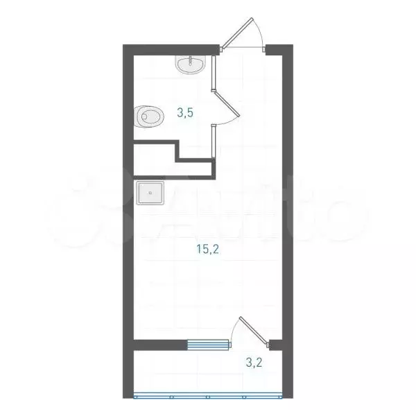 Квартира-студия, 19,7 м, 16/25 эт. - Фото 0