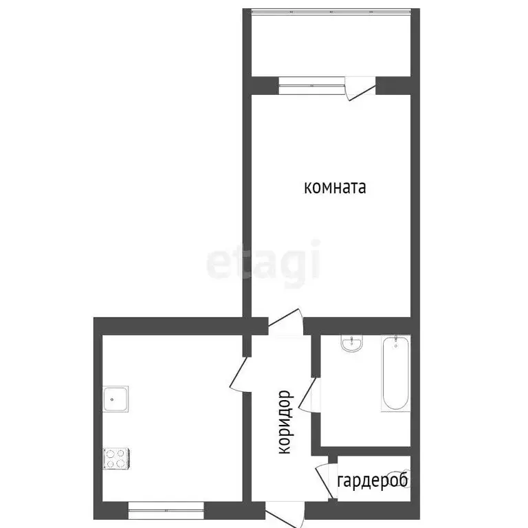 1-комнатная квартира: Севастополь, Михайловская улица, 2 (28.4 м) - Фото 0