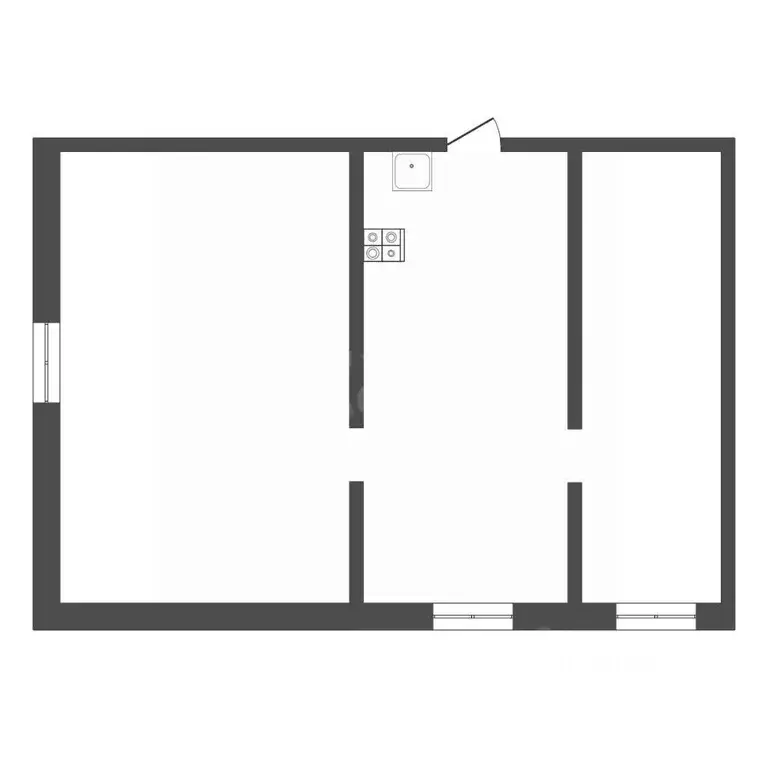 2-к кв. Тульская область, Богородицк ул. Коммунаров, 10 (25.0 м) - Фото 2