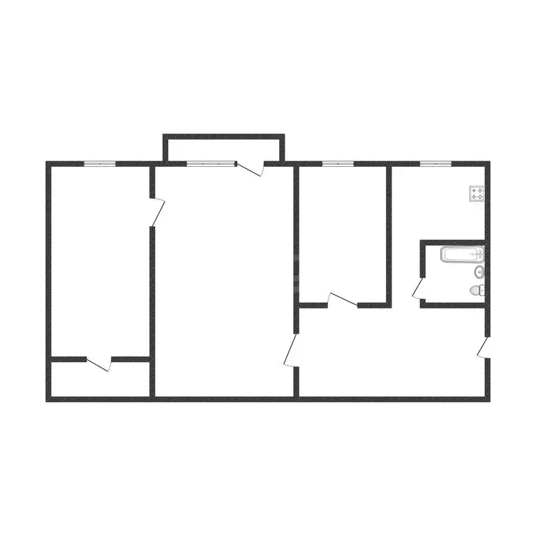 3-комнатная квартира: Ангарск, 11-й микрорайон, 5 (55.5 м) - Фото 1