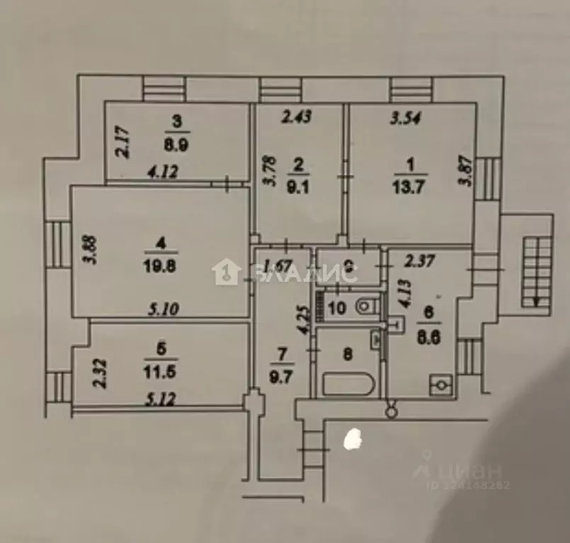 5-к кв. Москва ул. Новый Арбат, 30/9 (87.9 м) - Фото 1
