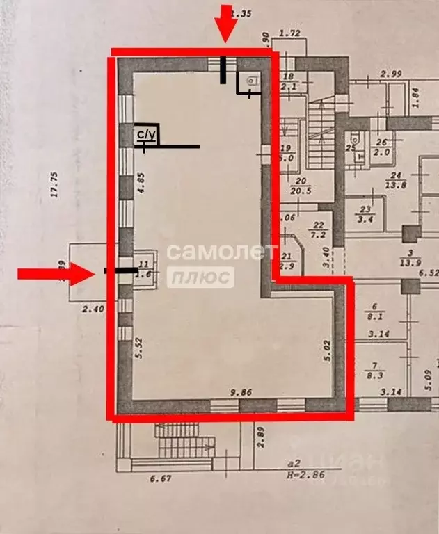 Торговая площадь в Новосибирская область, Новосибирск Первомайская ... - Фото 2