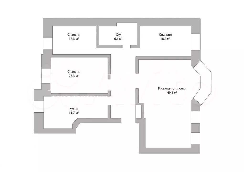 4-к. квартира, 160 м, 4/9 эт. - Фото 0