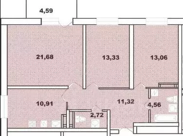 3-к кв. Татарстан, Казань Азино-1 мкр, ул. Закиева, 20к2 (73.0 м) - Фото 1
