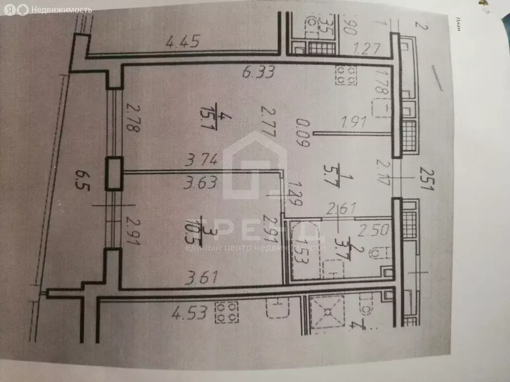 1-комнатная квартира: деревня Новосаратовка, улица Первых, 2к1 (35.5 ... - Фото 1