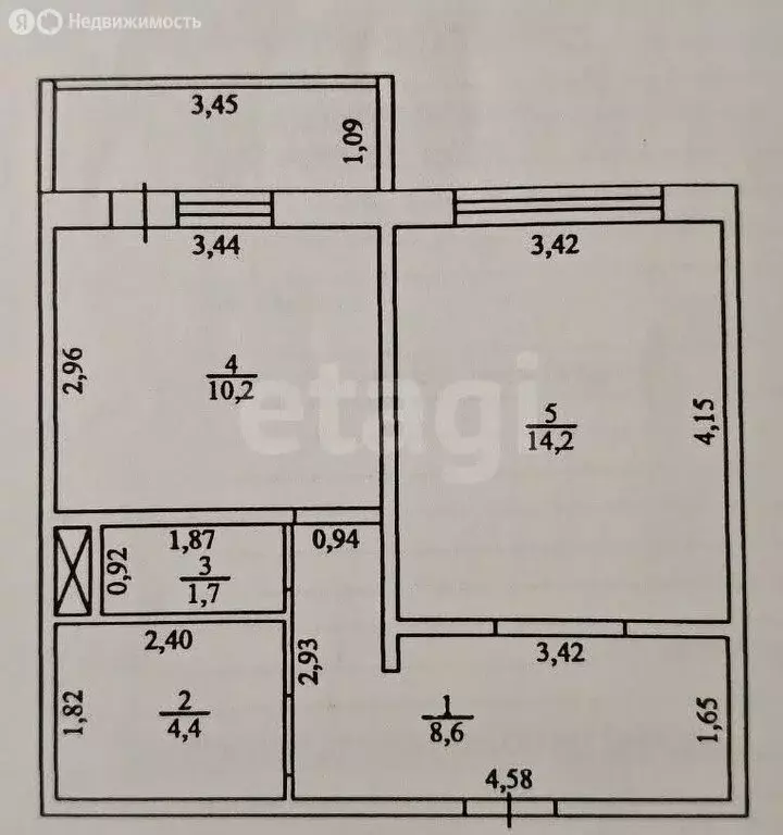 1-комнатная квартира: Оренбург, Салмышская улица, 56 (42.9 м) - Фото 1