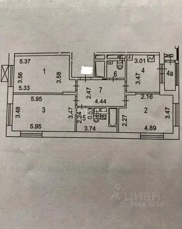 3-к кв. Москва Русаковская ул., 2 (87.6 м) - Фото 2