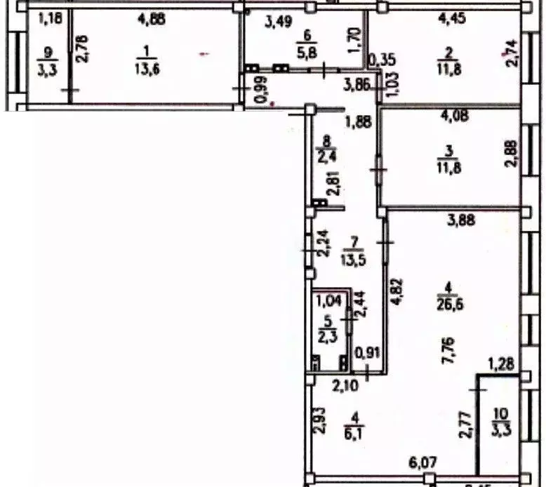 3-к кв. Ямало-Ненецкий АО, Новый Уренгой Энтузиастов мкр, 8 (100.5 м) - Фото 2