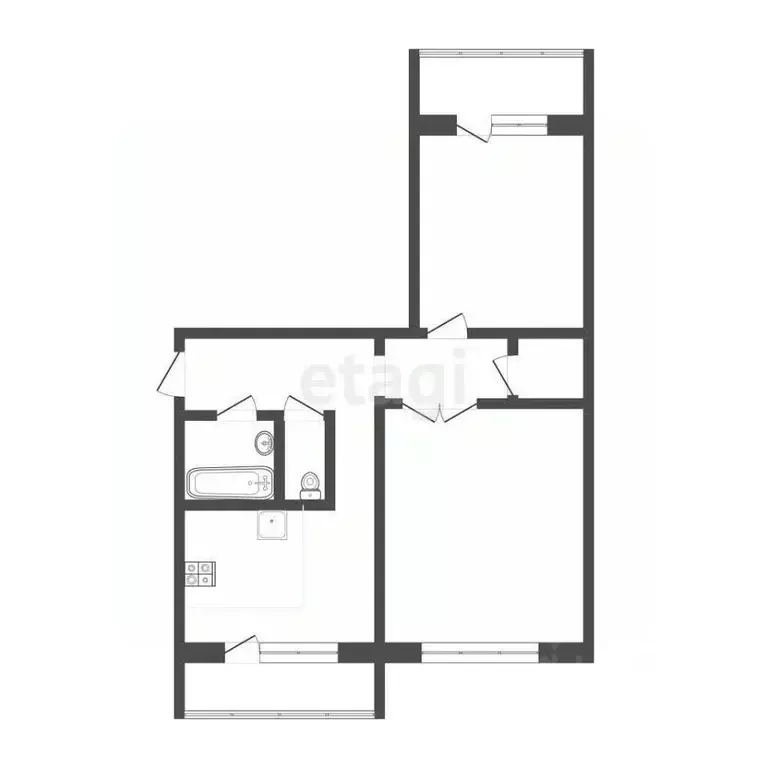 2-к кв. Смоленская область, Смоленск ул. Ударников, 32 (61.0 м) - Фото 1