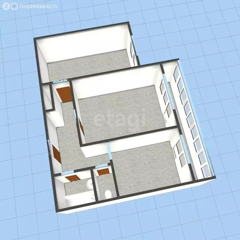 2-комнатная квартира: Губкин, улица Лазарева, 20 (46.8 м) - Фото 1