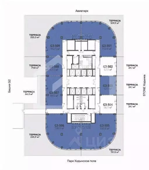 Помещение свободного назначения в Москва Ходынский бул., 20А/2 (284 м) - Фото 2