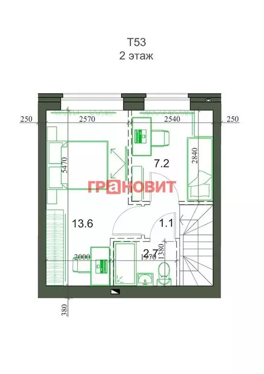 2-комнатная квартира: Элитный, микрорайон Берёзки, 158 (56.4 м) - Фото 0
