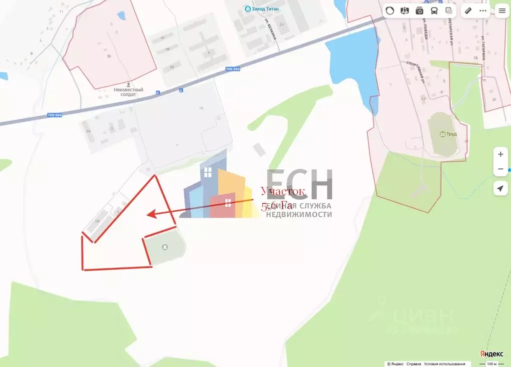 Участок в Тульская область, Новогуровский рп ул. Белкина, 5 (670.0 ... - Фото 2