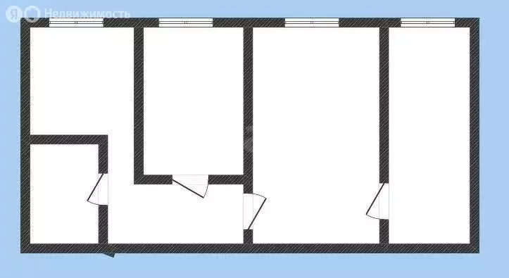 3-комнатная квартира: Казань, улица Чкалова, 13 (58.9 м) - Фото 1