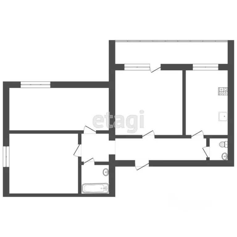 3-к кв. Тюменская область, Тюмень ул. Избышева, 6 (86.0 м) - Фото 1