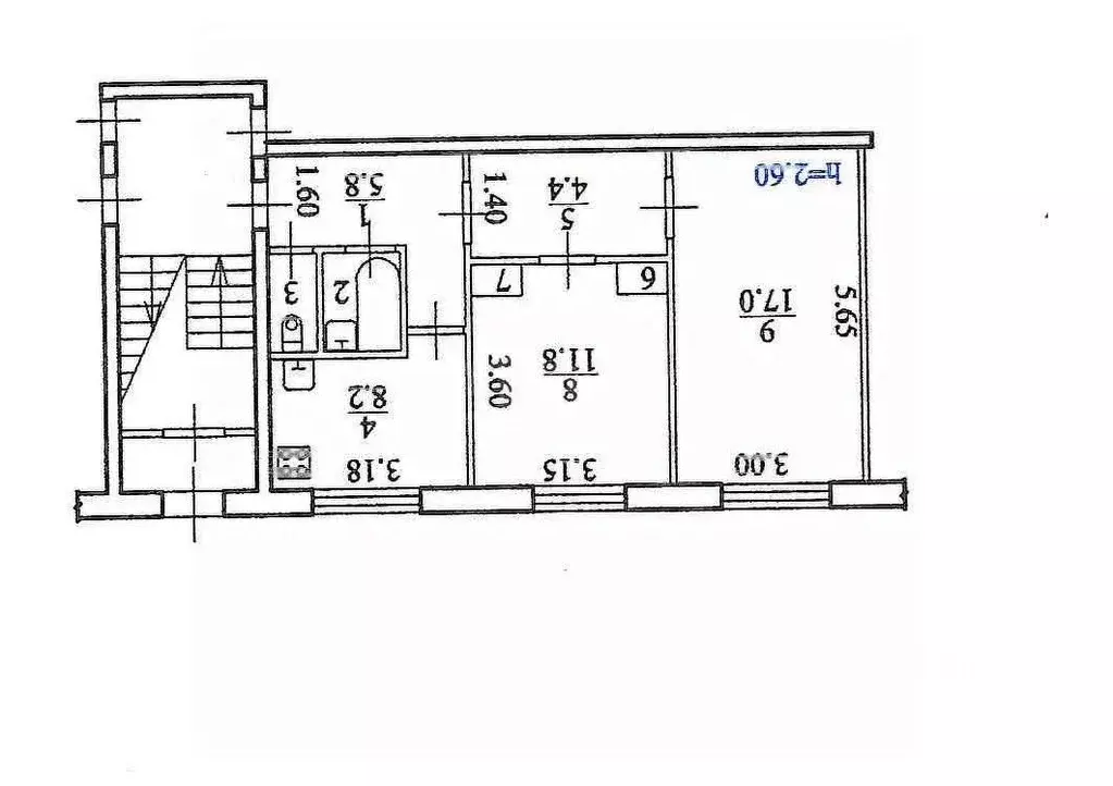2-к кв. Амурская область, Благовещенск ул. Ленина, 12/2 (51.9 м) - Фото 0