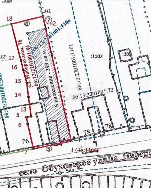 Участок в село Обуховское, Набережная улица (8 м) - Фото 1