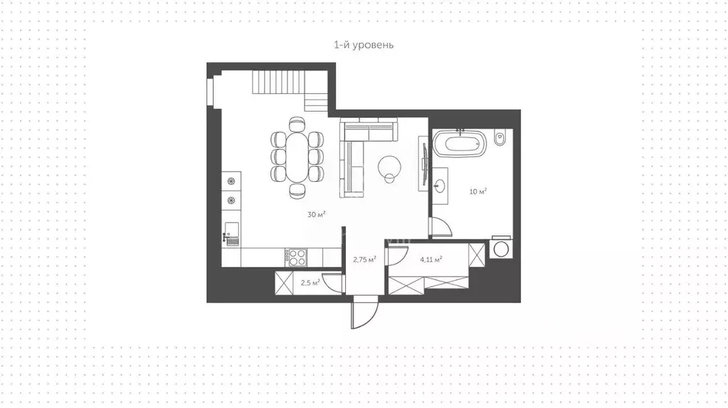 Квартира, 3 комнаты, 93 м - Фото 1