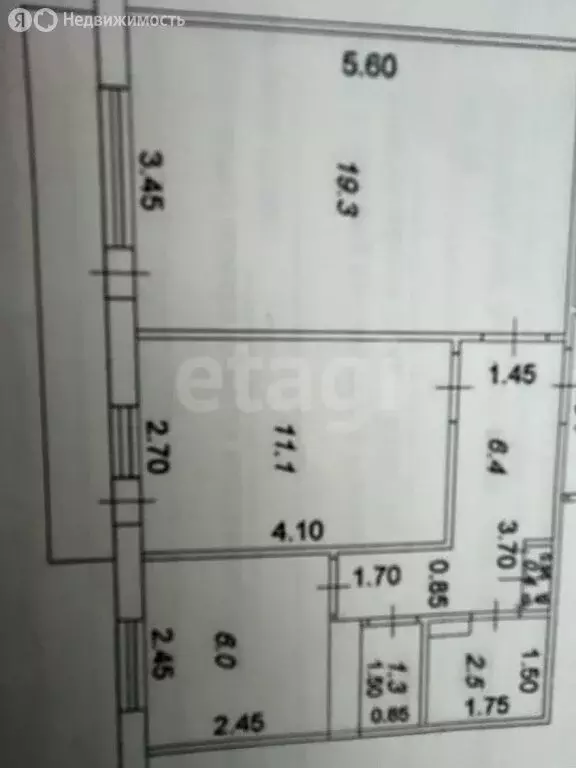 2-комнатная квартира: Лихославль, Пролетарская улица, 3 (47 м) - Фото 1