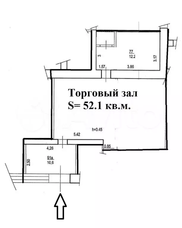 Магазин 80 кв.м. Телецентр, Конгресс-холл - Фото 0