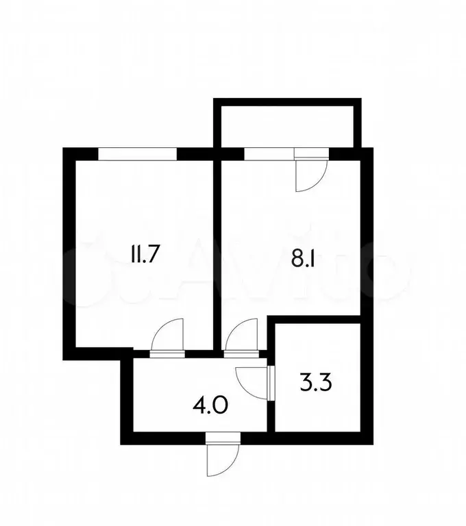 1-к. квартира, 31 м, 2/5 эт. - Фото 0