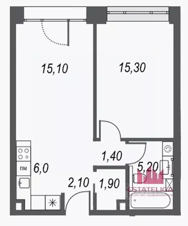 1-к кв. Москва ул. Академика Челомея, 1А (47.0 м) - Фото 1