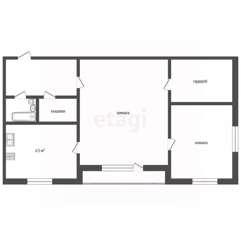 2-к кв. Ярославская область, Ярославль ул. Чкалова, 66А (42.8 м) - Фото 1