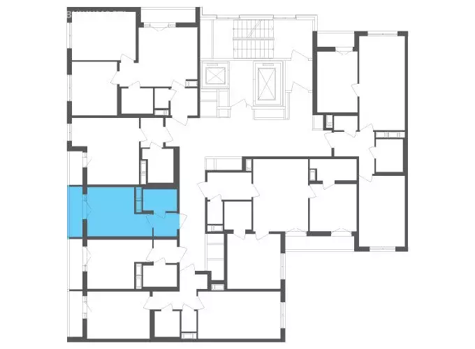 Квартира-студия: посёлок Шушары, Старорусский проспект, 3к1 (20 м) - Фото 2