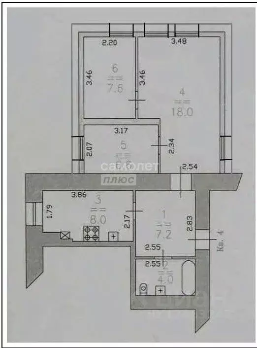 3-к кв. Нижегородская область, Нижний Новгород Большая Покровская ул., ... - Фото 2