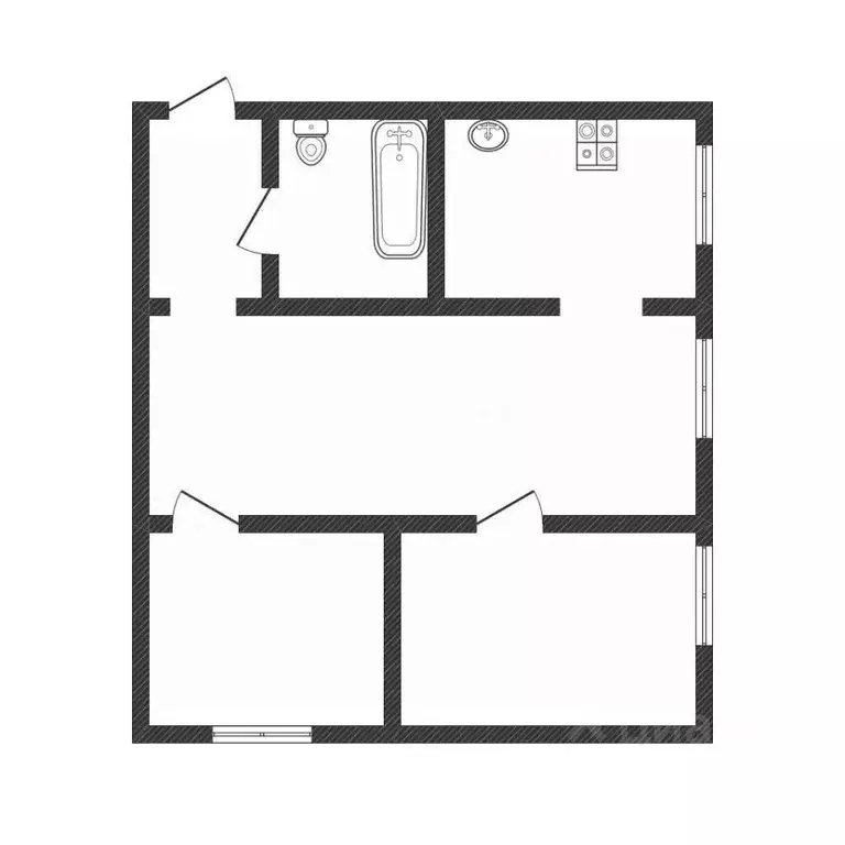 3-к кв. Алтайский край, Бийск ул. Разина, 96 (58.2 м) - Фото 2