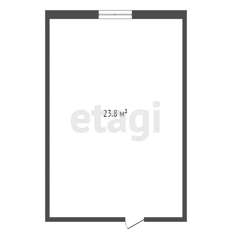 1к в -комнатной квартире (23.8 м) - Фото 1