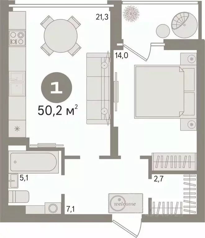 1-к кв. Свердловская область, Екатеринбург просп. Академика Сахарова, ... - Фото 2
