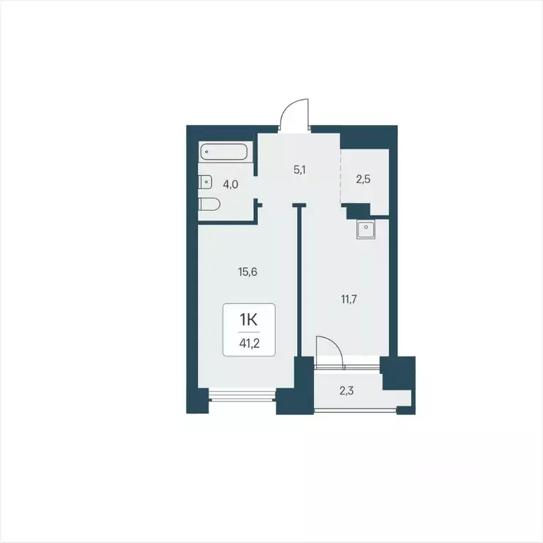 1-к кв. Новосибирская область, Новосибирск ул. Брестская Горка (41.2 ... - Фото 1