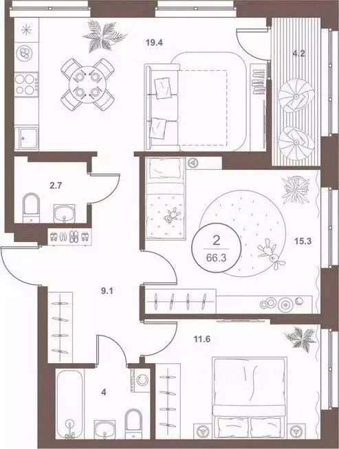 2-к кв. Пензенская область, Пенза Арбеково жилрайон, Дальнее Арбеково ... - Фото 0