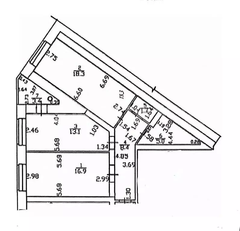 2-к кв. Чувашия, Чебоксары ул. И.П. Прокопьева, 4 (66.8 м) - Фото 2