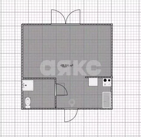 Студия Московская область, Воскресенск Лопатинский мкр, ул. ... - Фото 1