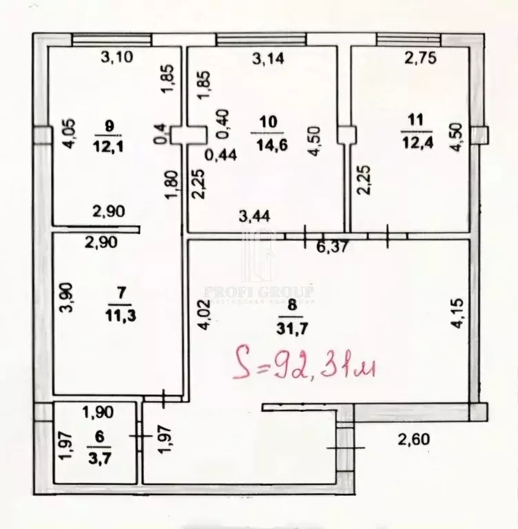 3-к кв. Дагестан, Каспийск 12-я линия (92.31 м) - Фото 2
