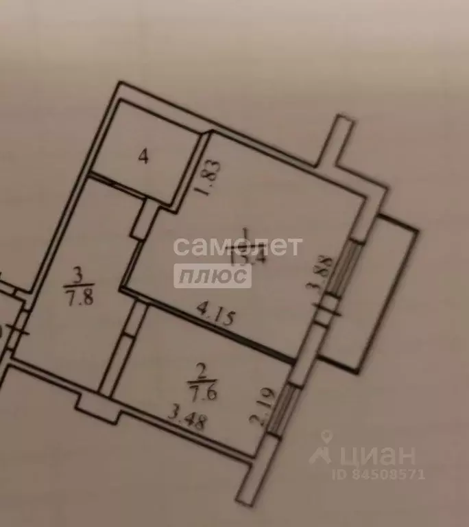 1-к кв. Калужская область, Калуга городской округ, д. Мстихино ул. ... - Фото 2