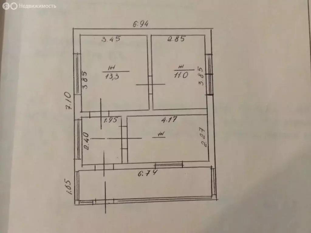 Дом в аул Козет, Степная улица, 22 (38.5 м) - Фото 2