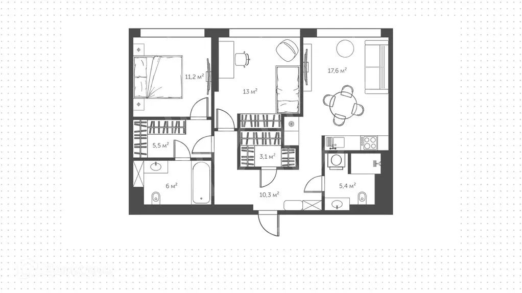 Продаётся 2-к квартира, 69.7 м - Фото 1