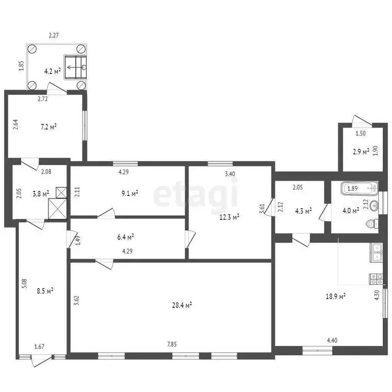 Дом в Борисоглебск, Пролетарская улица (112.5 м) - Фото 1