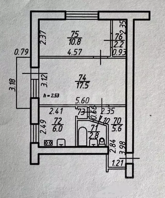 2-к кв. Ставропольский край, Ставрополь № 25 мкр, проезд Передовой, 7 ... - Фото 1