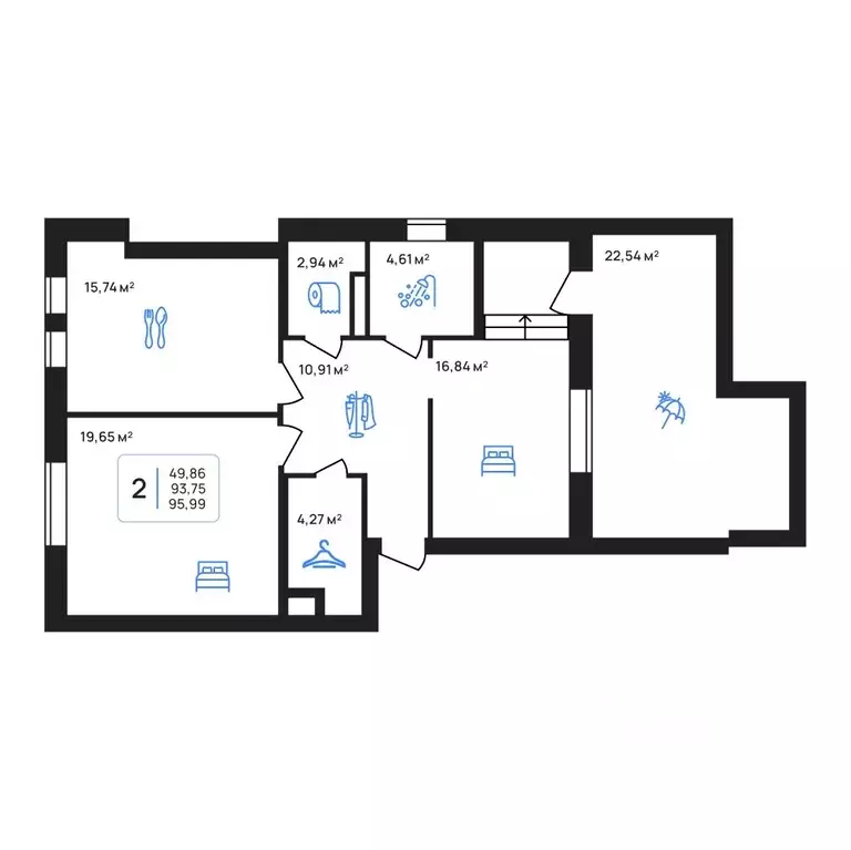 2-к кв. Липецкая область, Липецк Авторский жилрайон,  (81.72 м) - Фото 1