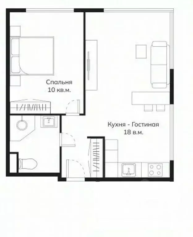 2-к кв. Москва Окружной проезд, 10Б (40.0 м) - Фото 2