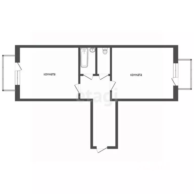2-к кв. Ростовская область, Таганрог Греческая ул., 48 (45.9 м) - Фото 2