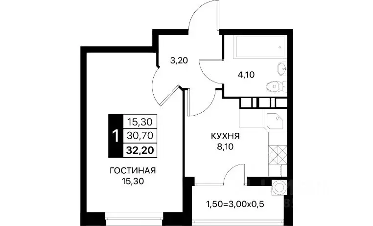 1-к кв. Ростовская область, Ростов-на-Дону Смартполет жилой комплекс ... - Фото 0