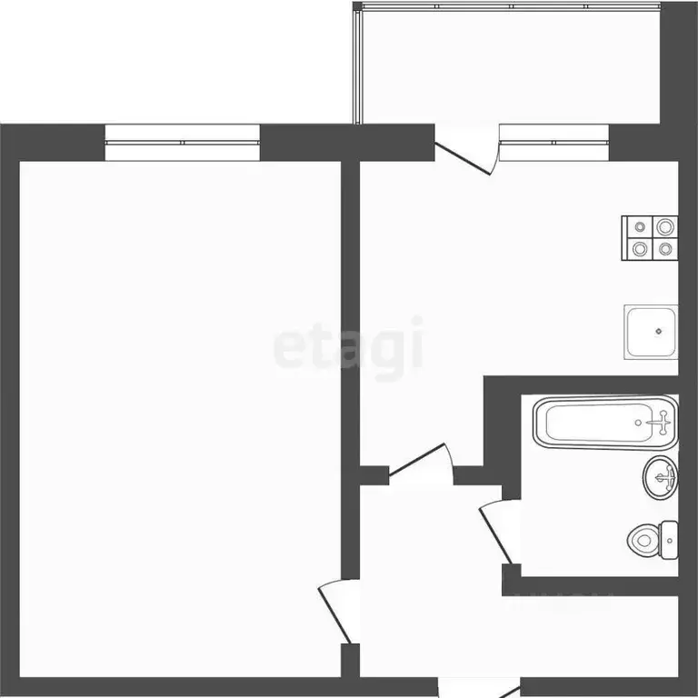 1-к кв. Мордовия, Саранск ул. 1-я Набережная, 54 (37.0 м) - Фото 1